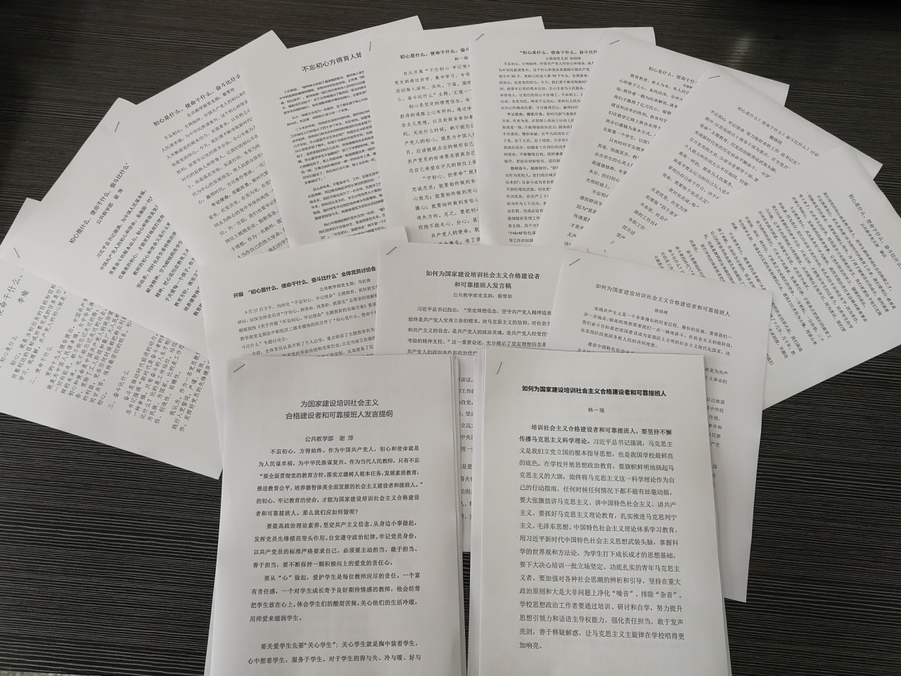 公共教學(xué)部黨支部扎實(shí)開展主題教育活動