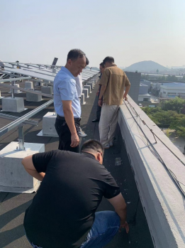 屋面防水處理工程驗(yàn)收現(xiàn)場